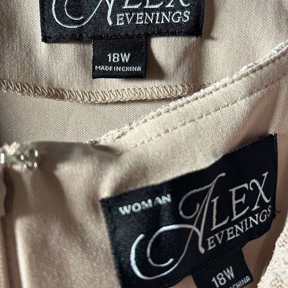 Alex Evenings Plus Size Lace Dress & Jacket - Picture 8 of 8